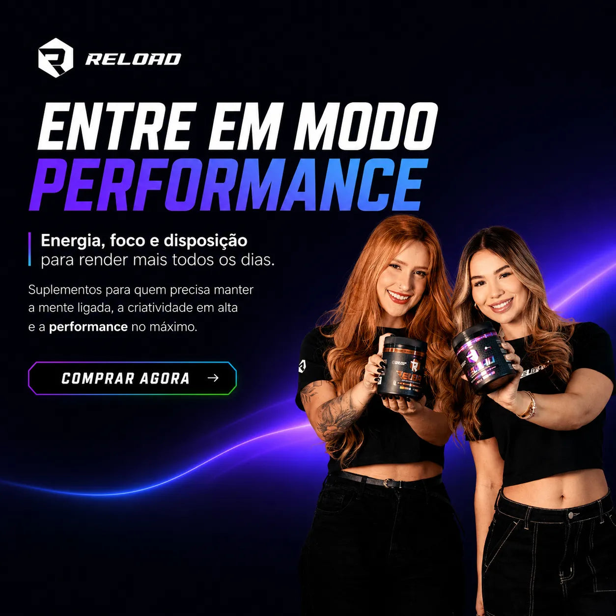 Entre em modo performance — comunidade Reload